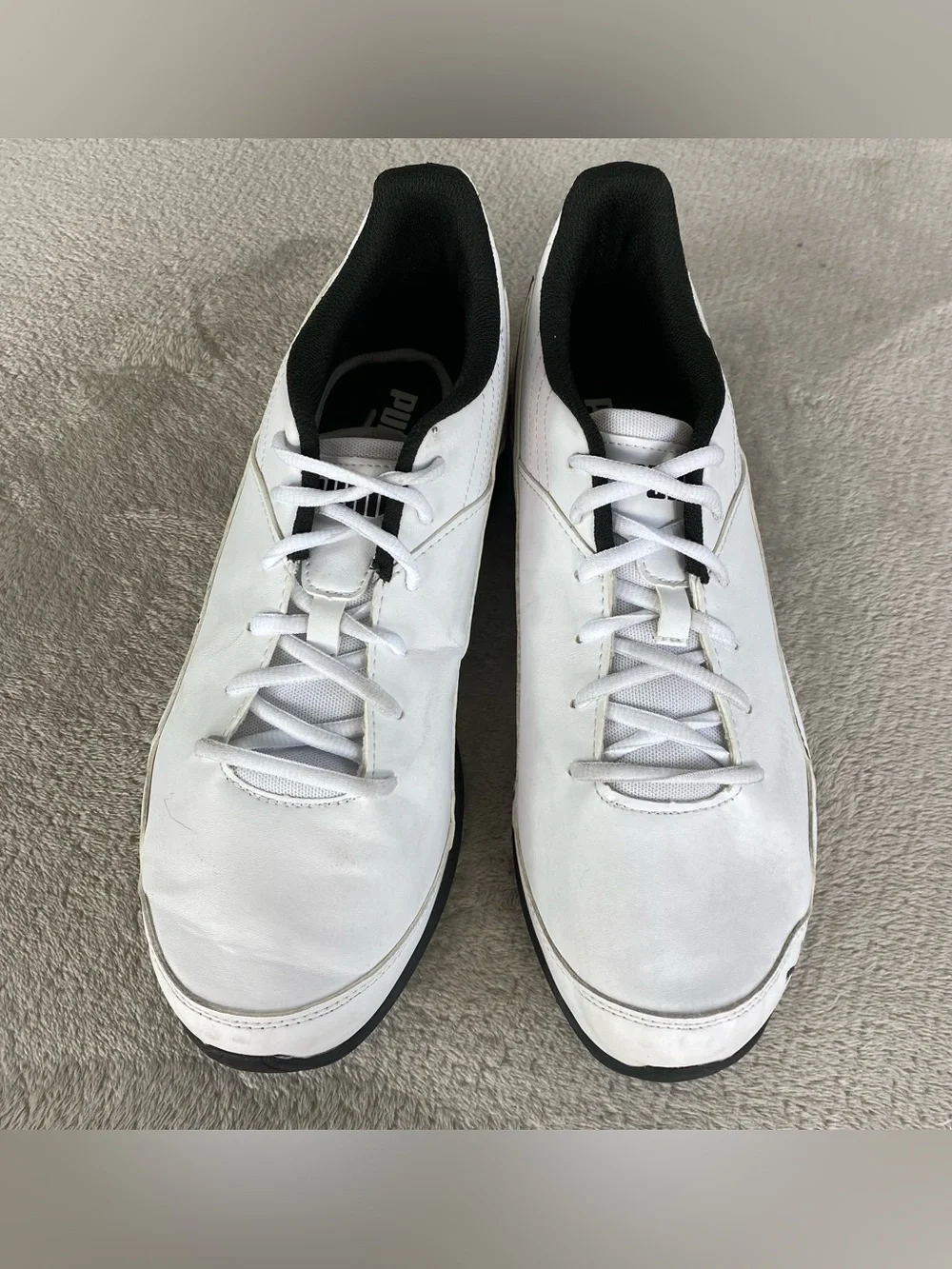 PUMA Super Levitate White Black Leather Mens Size 11 Running Shoes 190974-01 NEW